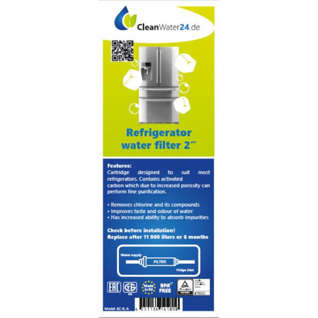 2 x Cleanwater24-SBS-Kühlschrankfilter 2,5