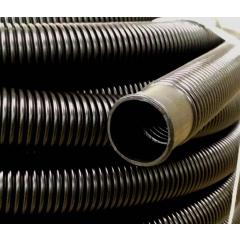 6-51m Ø 38mm schwarzer Poolschlauch, flexibler Solarschlauch mit Muffe 215g/m Made in EU