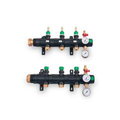 Marken- Soleverteiler aus Kunststoff  mit Schweißstutzen PE 100; 2-8 Kreise möglich