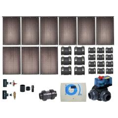 OKU KOMPLETTSET für 56 m² Wasserfläche Poolheizung incl. Regelung im 3 Wege Ventil, Filter usw