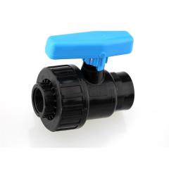 PE Rohr PP Kugelhahn IG-IG Fitting Ausführung Uni PN 16 DVGW