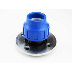 PE Verschraubung mit Flansch Klemmverbinder Fitting PN 16 DVGW