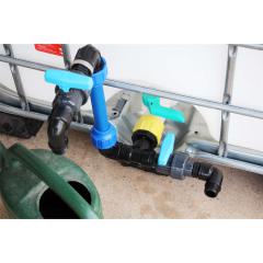 PROFI IBC Schwanenhals DN50 S60x6 mit 2x Ventilen + 2x Zapfstellen