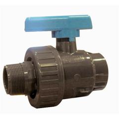 PVC Kugelhahn AG-IG (als Uniblock), Profi-Qualität