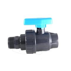 PVC Kugelhahn AG-Klebemuffe (als Uniblock) , Profi-Qualität