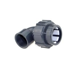 PVC-U FlexFit Klemmverschraubung IBG® 90° Winkel Klemm-IG