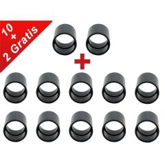SPARSET 12x PVC Muffe Ø20 beidseitige Klebemuffe