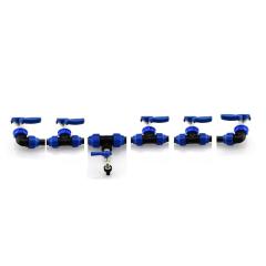 Tankverbindungsset 6 IBC Tanks DN 32 Auslauf 3/4